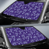 Diamond Purple Print Pattern Car Sun Shade-grizzshop