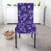 Diamond Purple Print Pattern Chair Cover-grizzshop