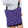 Diamond Purple Print Pattern Crossbody bags-grizzshop