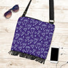 Diamond Purple Print Pattern Crossbody bags-grizzshop