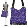 Diamond Purple Print Pattern Crossbody bags-grizzshop