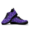 Diamond Purple Print Pattern Sneaker Shoes For Men Women-grizzshop