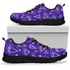 Diamond Purple Print Pattern Sneaker Shoes For Men Women-grizzshop