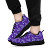 Diamond Purple Print Pattern Sneaker Shoes For Men Women-grizzshop