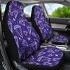 Diamond Purple Print Pattern Universal Fit Car Seat Covers-grizzshop