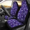 Diamond Purple Print Pattern Universal Fit Car Seat Covers-grizzshop