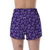 Diamond Purple Print Pattern Women's Shorts-grizzshop