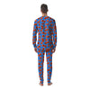 Dice Blue And Red Print Pattern Men's Pajamas-grizzshop