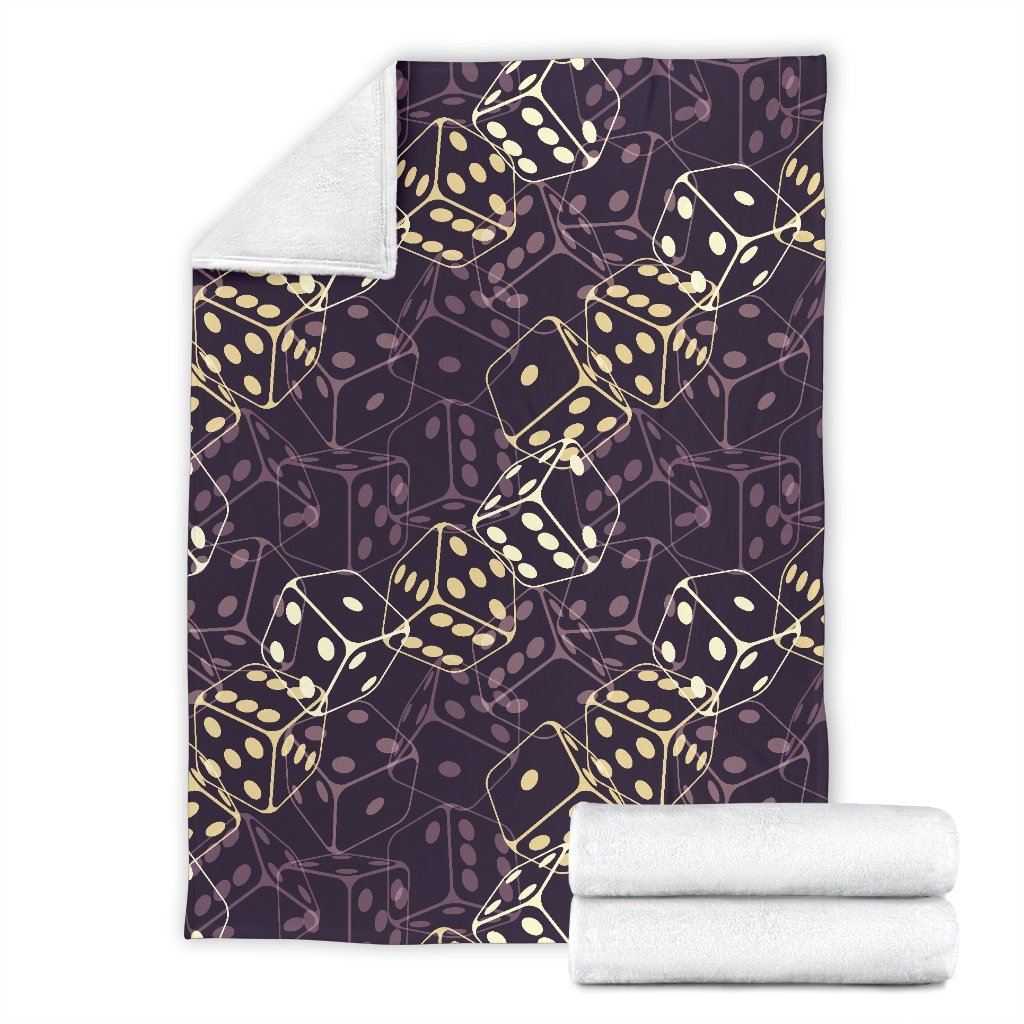 Dice Casino Pattern Print Blanket-grizzshop