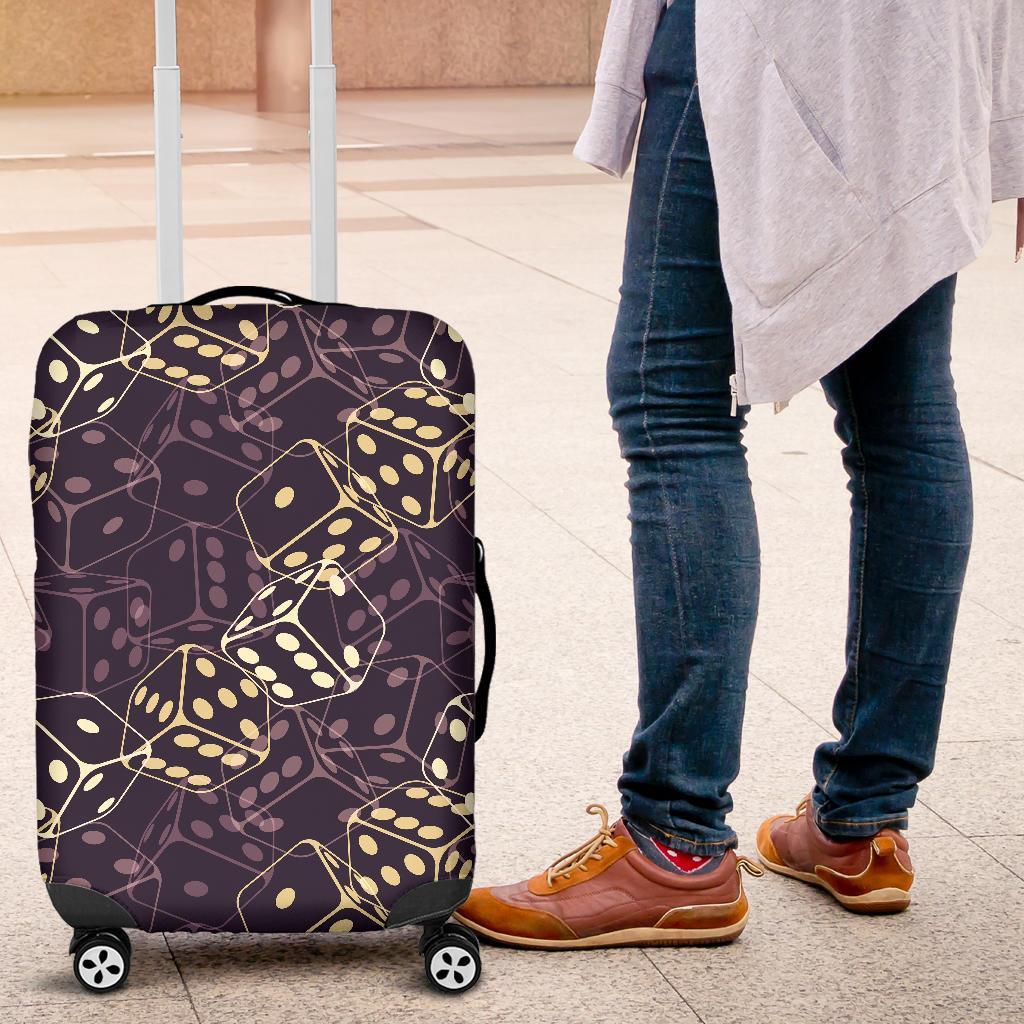 Dice Casino Pattern Print Luggage Cover Protector-grizzshop