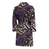 Dice Casino Pattern Print Men Long Robe-grizzshop