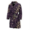 Dice Casino Pattern Print Men Long Robe-grizzshop