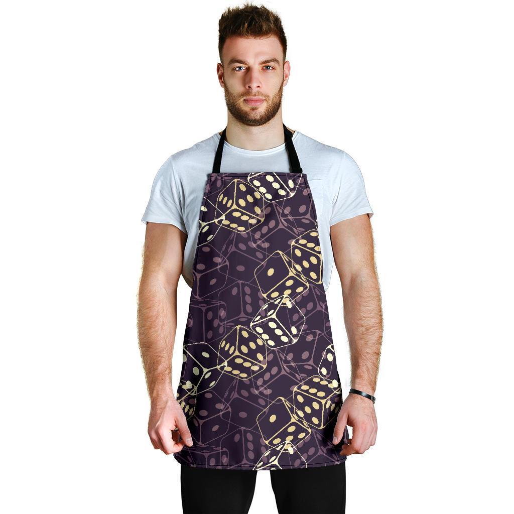 Dice Casino Pattern Print Men's Apron-grizzshop