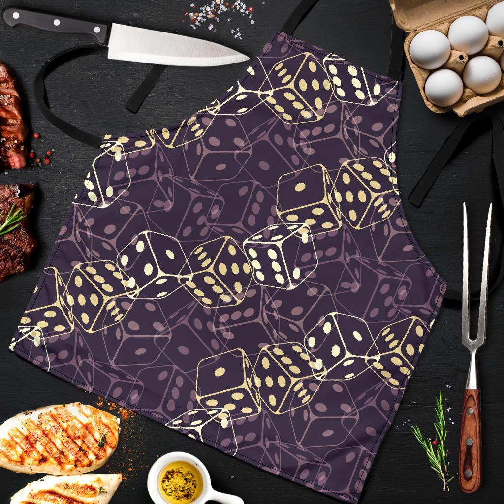 Dice Casino Pattern Print Men's Apron-grizzshop