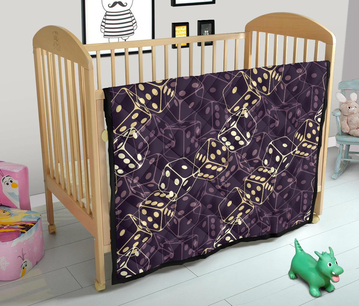 Dice Casino Pattern Print Quilt-grizzshop