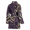 Dice Casino Pattern Print Women Long Robe-grizzshop