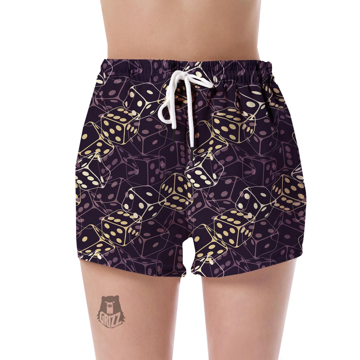 Dice Casino Pattern Print Women's Shorts-grizzshop