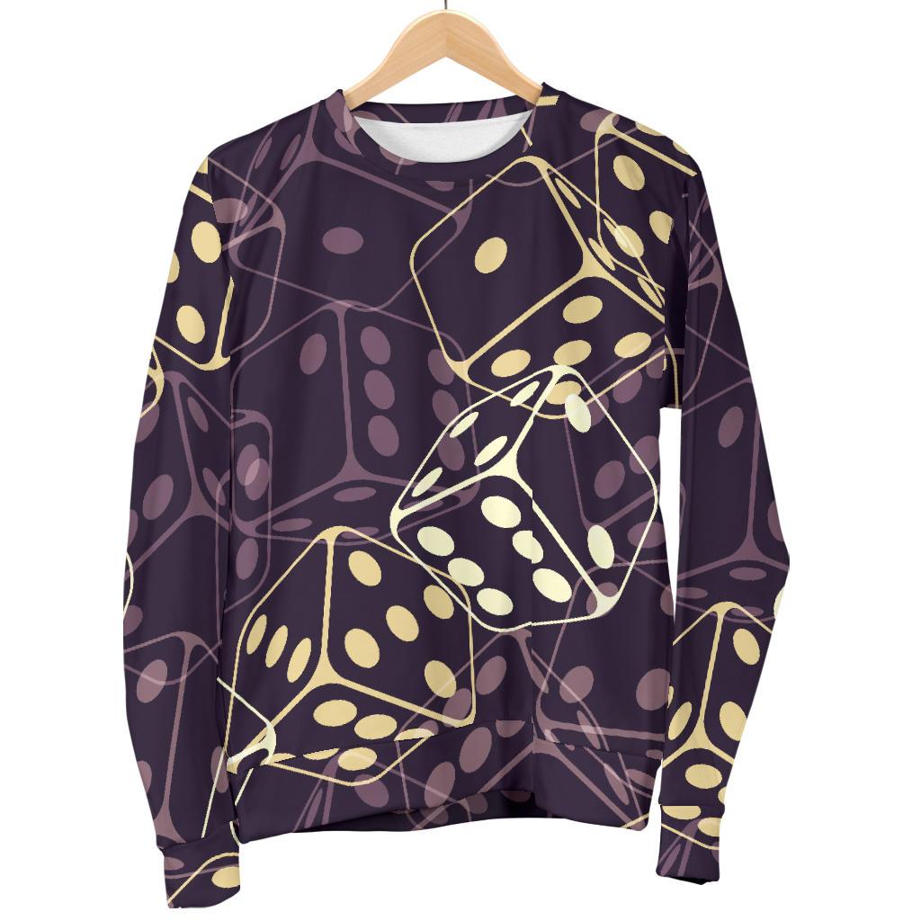 Dice Casino Pattern Print Women's Sweatshirt-grizzshop