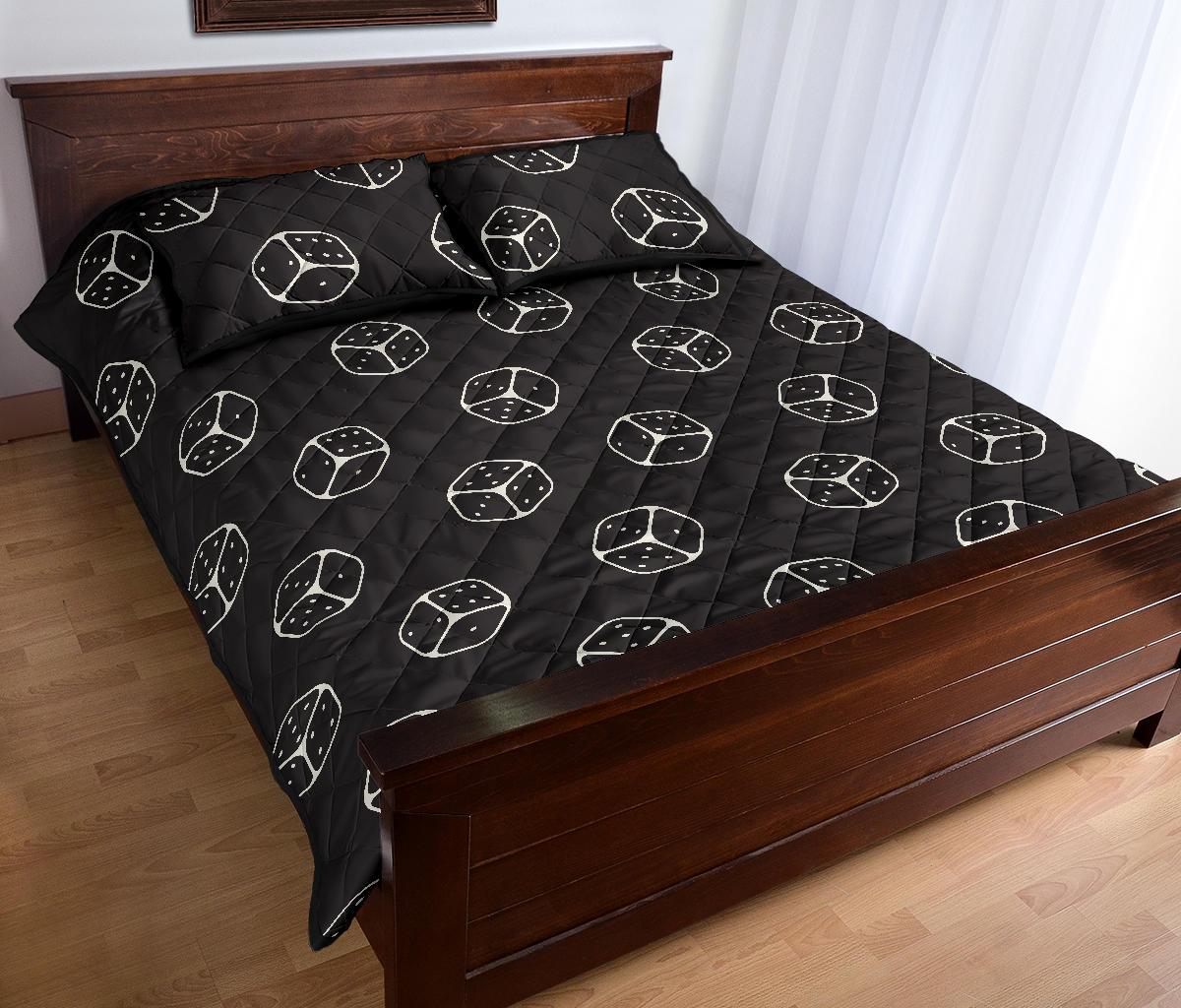 Dice Casino Print Pattern Bed Set Quilt-grizzshop