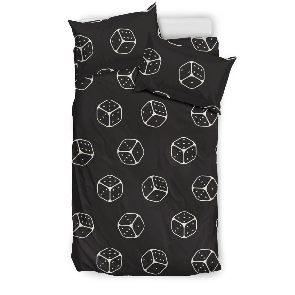 Dice Casino Print Pattern Duvet Cover Bedding Set-grizzshop