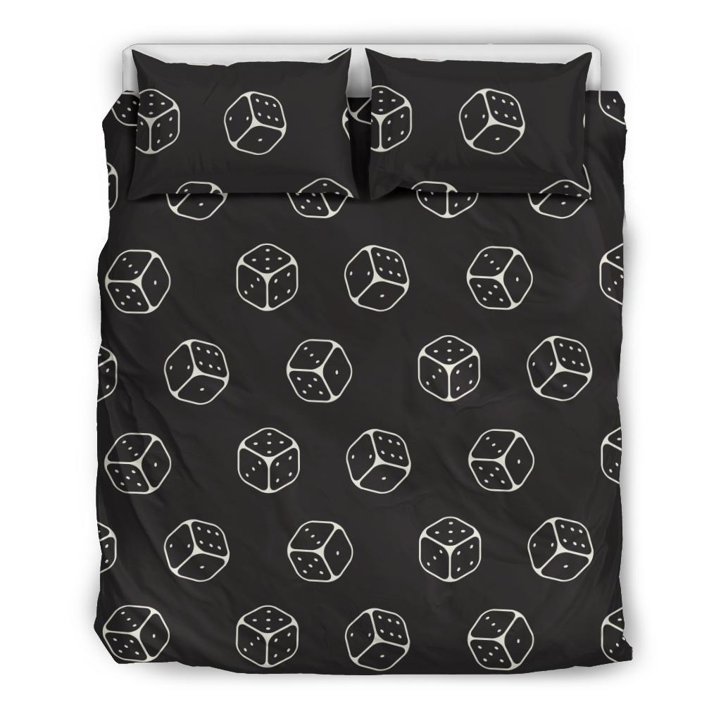 Dice Casino Print Pattern Duvet Cover Bedding Set-grizzshop