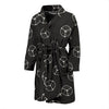 Dice Casino Print Pattern Men Long Robe-grizzshop