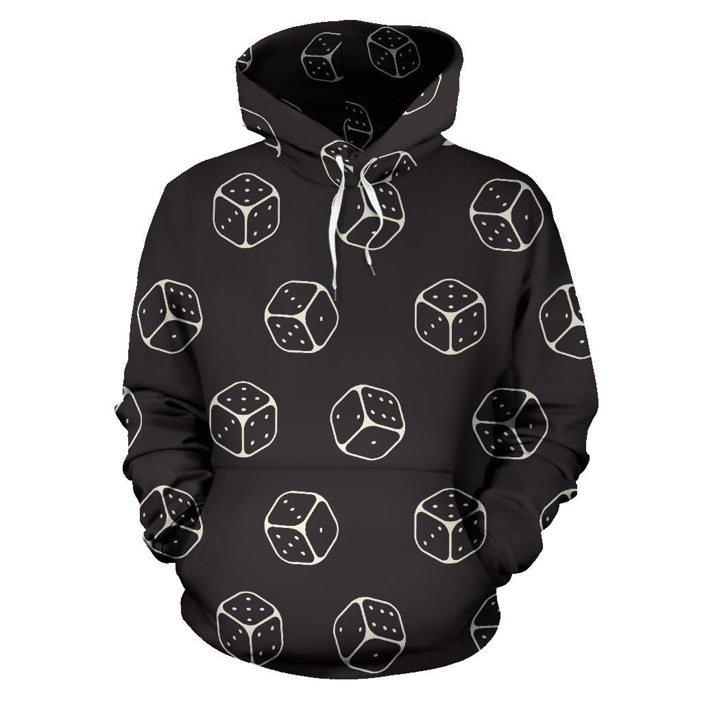 Dice Casino Print Pattern Men Women Pullover Hoodie-grizzshop