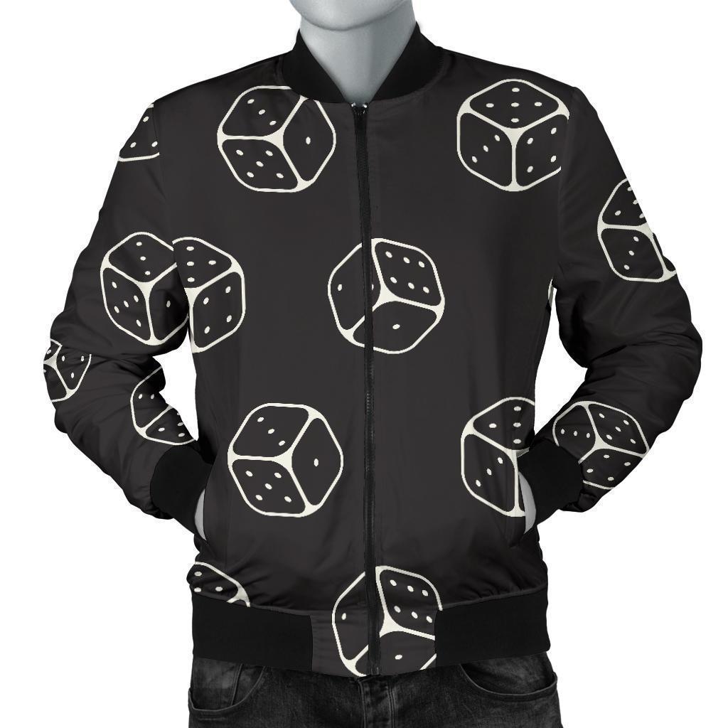 Dice Casino Print Pattern Men's Bomber Jacket-grizzshop