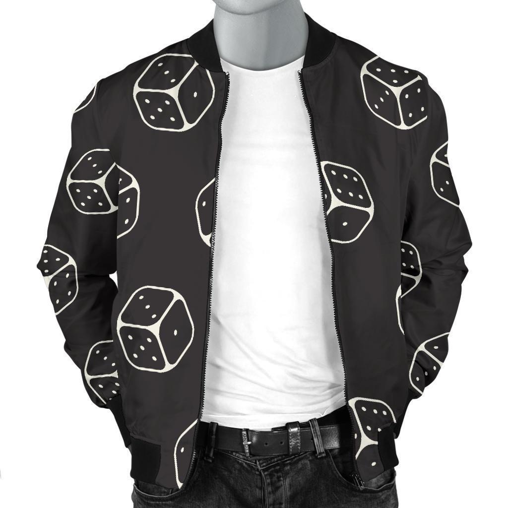 Dice Casino Print Pattern Men's Bomber Jacket-grizzshop