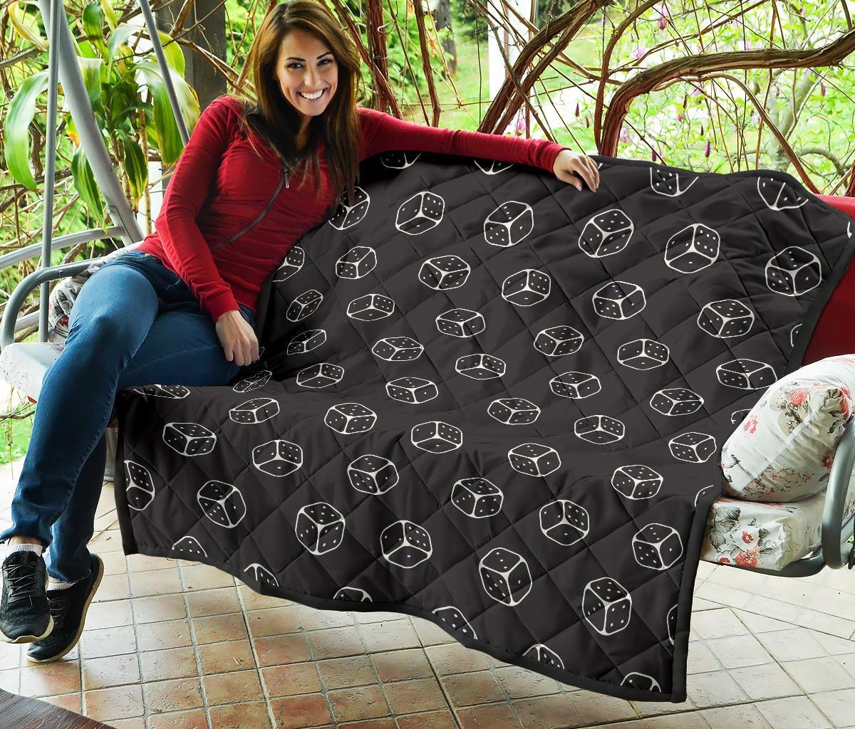 Dice Casino Print Pattern Quilt-grizzshop