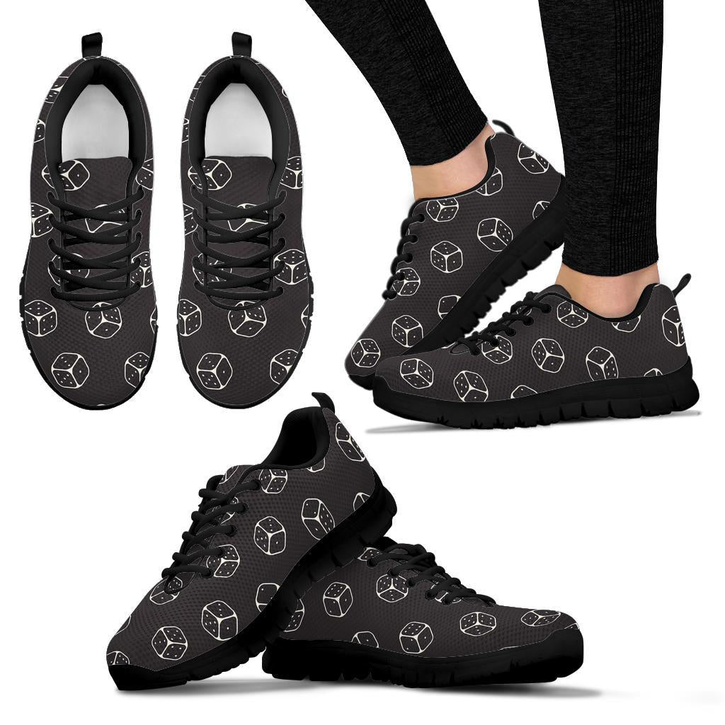 Dice Casino Print Pattern Sneaker Shoes For Men Women-grizzshop