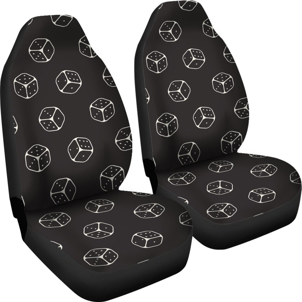 Dice Casino Print Pattern Universal Fit Car Seat Covers-grizzshop