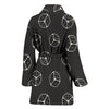 Dice Casino Print Pattern Women Long Robe-grizzshop