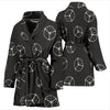 Dice Casino Print Pattern Women Long Robe-grizzshop