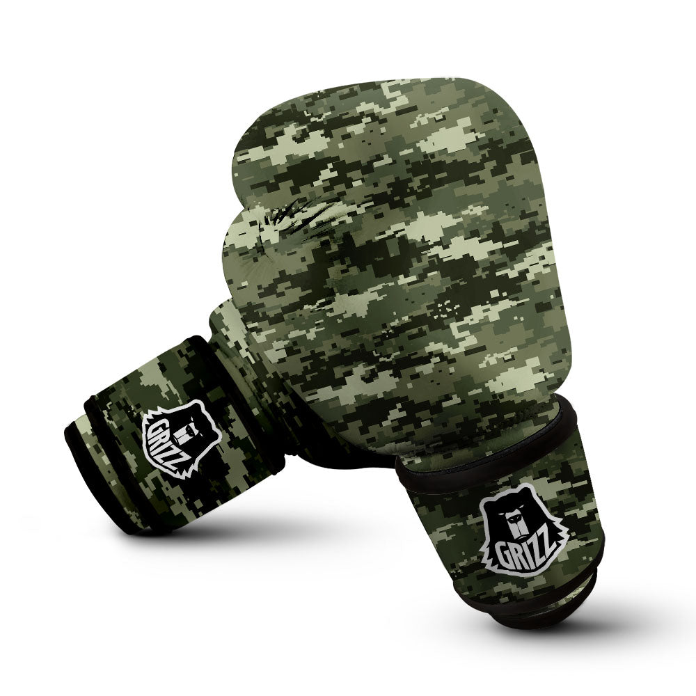 Digital Camo Desert Print Pattern Boxing Gloves-grizzshop