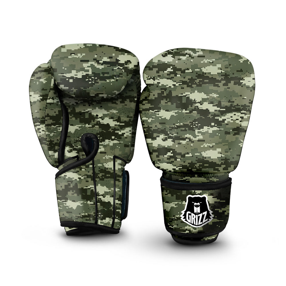 Digital Camo Desert Print Pattern Boxing Gloves-grizzshop