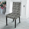 Digital Camo Grey Print Pattern Dining Chair Slipcover-grizzshop