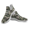 Digital Camo Military Print Pattern White Athletic Shoes-grizzshop