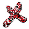 Digital Camo Red White And Black Print Pattern Muay Thai Shin Guards-grizzshop