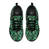 Digital Camo White And Green Print Black Sneaker-grizzshop