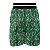 Digital Camo White And Green Print Boxing Shorts-grizzshop