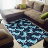 Dino Cartoon Dinosaur Pattern Print Floor Mat-grizzshop