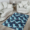 Dino Cartoon Dinosaur Pattern Print Floor Mat-grizzshop