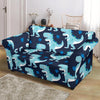 Dino Cartoon Dinosaur Pattern Print Loveseat Cover-grizzshop