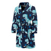 Dino Cartoon Dinosaur Pattern Print Men Long Robe-grizzshop