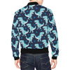 Dino Cartoon Dinosaur Pattern Print Men's Bomber Jacket-grizzshop