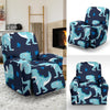 Dino Cartoon Dinosaur Pattern Print Recliner Cover-grizzshop