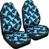 Dino Cartoon Dinosaur Pattern Print Universal Fit Car Seat Cover-grizzshop