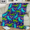 Dino Dinosaur Cartoon Pattern Print Blanket-grizzshop