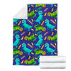 Dino Dinosaur Cartoon Pattern Print Blanket-grizzshop